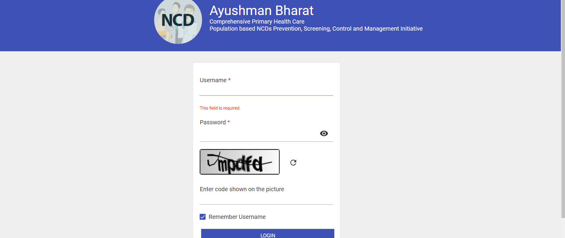 NCD Portal