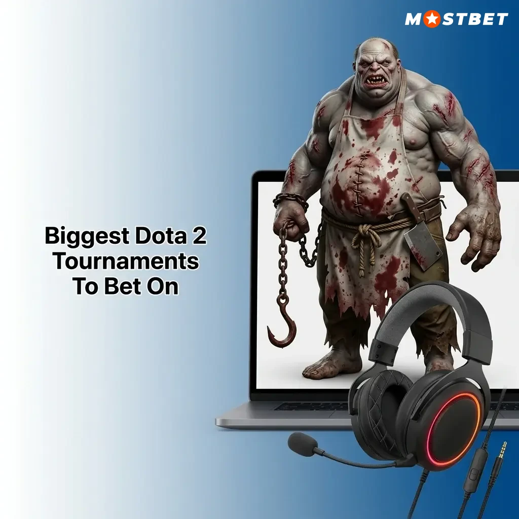 Biggest Dota 2 tournaments to bet on including The International, ESL, PGL Majors, and EWC at Mostbet