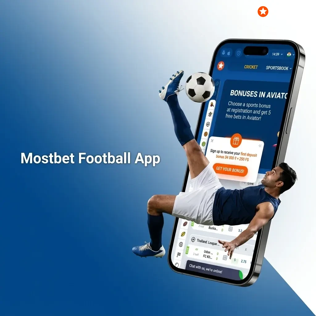 Mostbet football betting mobile app for Android and iOS with live betting and real-time odds updates in India