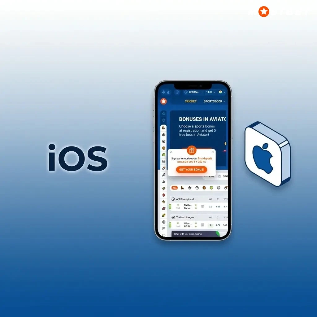 Mostbet iOS app download steps for iPhone and iPad running iOS 12.0 or later via App Store